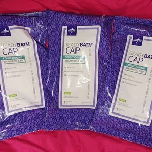 Bundle of 3 shampoo caps